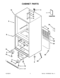 Part Location Diagram of W10490811 Whirlpool HINGE-DOOR