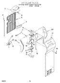AIR FLOW Diagram and Parts List for KSRE27FHBT00  KitchenAid Refrigerator