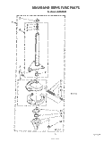 BRAKE AND DRIVE TUBE Diagram and Parts List for LA3800XSW0  Whirlpool Washer