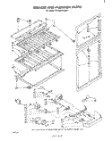BREAKER AND PARTITION Diagram and Parts List for ET22MK1LWR1  Whirlpool Refrigerator