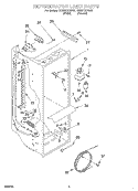 REFRIGERATOR LINER Diagram and Parts List for ED25TEXHW01  Whirlpool Refrigerator