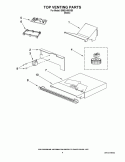TOP VENTING PARTS Diagram and Parts List for IBMS1455XB0  Whirlpool Microwave