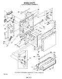 DOOR Diagram and Parts List for DU8550XT3  Whirlpool Dishwasher