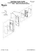 CONTROL PANEL PARTS Diagram and Parts List for MH1170XST2  Whirlpool Microwave