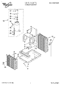 UNIT, LITERATURE Diagram and Parts List for ACS072XE0  Whirlpool Air Conditioner