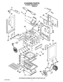 CHASSIS PARTS Diagram and Parts List for KGRS206XSS3  KitchenAid Range