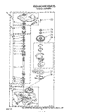 GEARCASE Diagram and Parts List for LA5570XPW4  Whirlpool Washer
