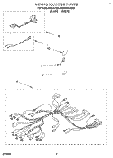WIRING HARNESS Diagram and Parts List for KEBI141BWH2  KitchenAid Wall Oven