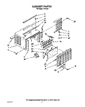 CABINET Diagram and Parts List for CA5WM4  Crosley Air Conditioner