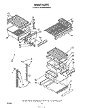 SHELF Diagram and Parts List for ET18MKXLWR0  Whirlpool Refrigerator