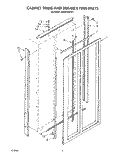 CABINET TRIMS AND BREAKER TRIM Diagram and Parts List for 4KSRF36DTX1  KitchenAid Refrigerator