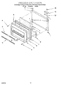 FREEZER DOOR Diagram and Parts List for KBRS21KDBL00  KitchenAid Refrigerator