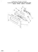CONTROL PANEL Diagram and Parts List for KBMC140HBT0  KitchenAid Microwave Oven Combo