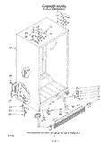 CABINET Diagram and Parts List for KSRF22DSWHY1  KitchenAid Refrigerator