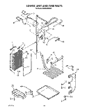 LOWER UNIT AND TUBE Diagram and Parts List for KSSS42DWX00  KitchenAid Refrigerator