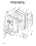 Part Location Diagram of 2160667 Whirlpool PANEL-INT