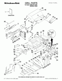GRILL PARTS Diagram and Parts List for KBNU487VSS00  KitchenAid Grill
