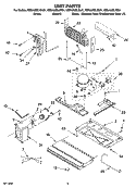 UNIT PARTS Diagram and Parts List for KBRA20ELSS01  KitchenAid Refrigerator