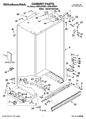 CABINET PARTS Diagram and Parts List for KSSS36FMB01  KitchenAid Refrigerator