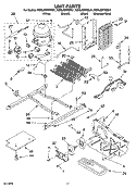 UNIT PARTS Diagram and Parts List for KSRL25FRBL01  KitchenAid Refrigerator