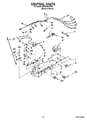 CONTROL PARTS Diagram and Parts List for ED2LHEXTD00  Whirlpool Refrigerator