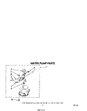 WATER PUMP Diagram and Parts List for LT4905XMW0  Whirlpool Washer Dryer Combo