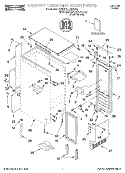 Part Location Diagram of 2185776 Whirlpool GASKET-DOR