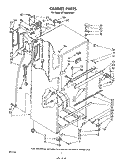 CABINET Diagram and Parts List for ET16AKXSW01  Whirlpool Refrigerator