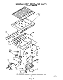 COMPARTMENT SEPARATOR Diagram and Parts List for ET20AKXSW01  Whirlpool Refrigerator