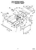 TOP VENTING PARTS Diagram and Parts List for KEHV309PMT02  KitchenAid Microwave Oven Combo