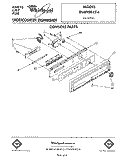 CONSOLE Diagram and Parts List for DU8900XT6  Whirlpool Dishwasher