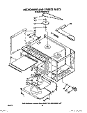 MICROWAVE AND STIRRER Diagram and Parts List for RM288PXV0  Whirlpool Microwave Oven Combo