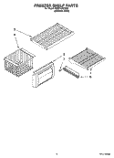 FREEZER SHELF PARTS Diagram and Parts List for KSSP42QTS00  KitchenAid Refrigerator