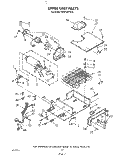 UPPER UNIT Diagram and Parts List for KSRF42DTX10  KitchenAid Refrigerator