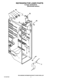 REFRIGERATOR LINER PARTS Diagram and Parts List for GSC25C4EYY02  Whirlpool Refrigerator