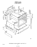 OVEN Diagram and Parts List for RS576PXL1  Whirlpool Range