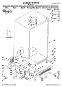 CABINET PARTS Diagram and Parts List for GD5NVAXSL01  Whirlpool Refrigerator