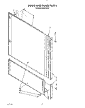 DOOR AND PANEL Diagram and Parts List for KUDP220T2  KitchenAid Dishwasher