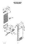 AIR FLOW Diagram and Parts List for KSRS27QWWH00  KitchenAid Refrigerator