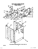 TOP AND CABINET, LIT/OPTIONAL Diagram and Parts List for CA2762XWN0  Whirlpool Washer