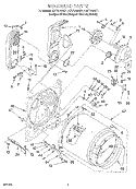 BULKHEAD Diagram and Parts List for KGYS750GQ1  KitchenAid Dryer