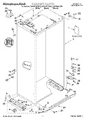 CABINET, LITERATURE Diagram and Parts List for KSSS48QHT00  KitchenAid Refrigerator