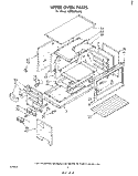 UPPER OVEN Diagram and Parts List for SE953PSKT0  Whirlpool Range
