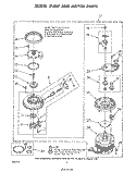 303876 PUMP AND MOTOR Diagram and Parts List for DU4040XP0  Whirlpool Dishwasher