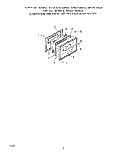 OVEN DOOR Diagram and Parts List for 1872W1A  Roper Range