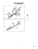 WIRING HARNESS Diagram and Parts List for KEMI300SBL1  KitchenAid Microwave Oven Combo