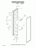 FREEZER DOOR PARTS Diagram and Parts List for BRS70FRANA00  Whirlpool Refrigerator