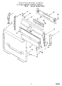CONTROL PANEL Diagram and Parts List for FGS337GN1  Roper Range