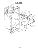LINER Diagram and Parts List for ET20GKXSW01  Whirlpool Refrigerator