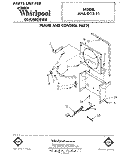 SECTION Diagram and Parts List for AHA01221  Whirlpool Dehumidifier
